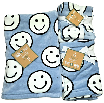 Buy NEW DEBORAH CONNOLLY ORCHID BLUE,WHITE SMILEY FACE BATH OR