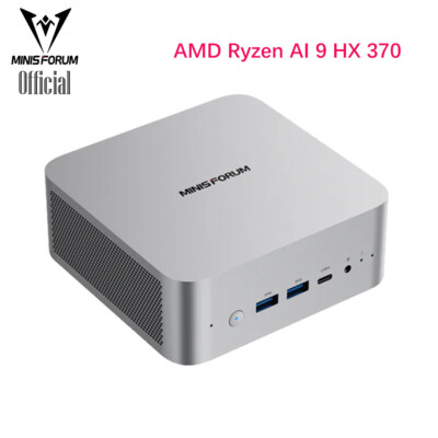 MINISFORUM AI 9 X1 370 MINI PC AMD HX 370 Processor MINI PC Desktops 48GB+1TB