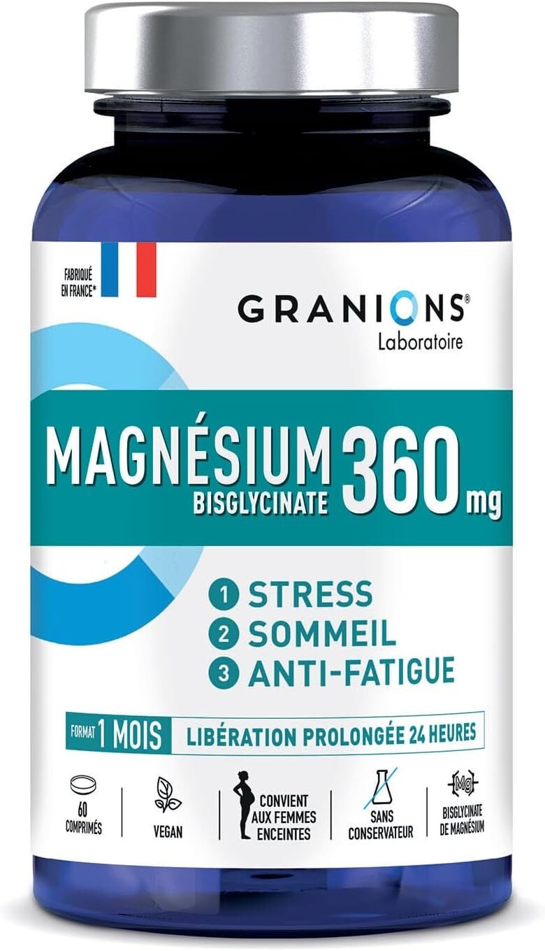 Magnésium fort pour réduire la fatigue et le stress de la formule Essentiel en 60 gélules