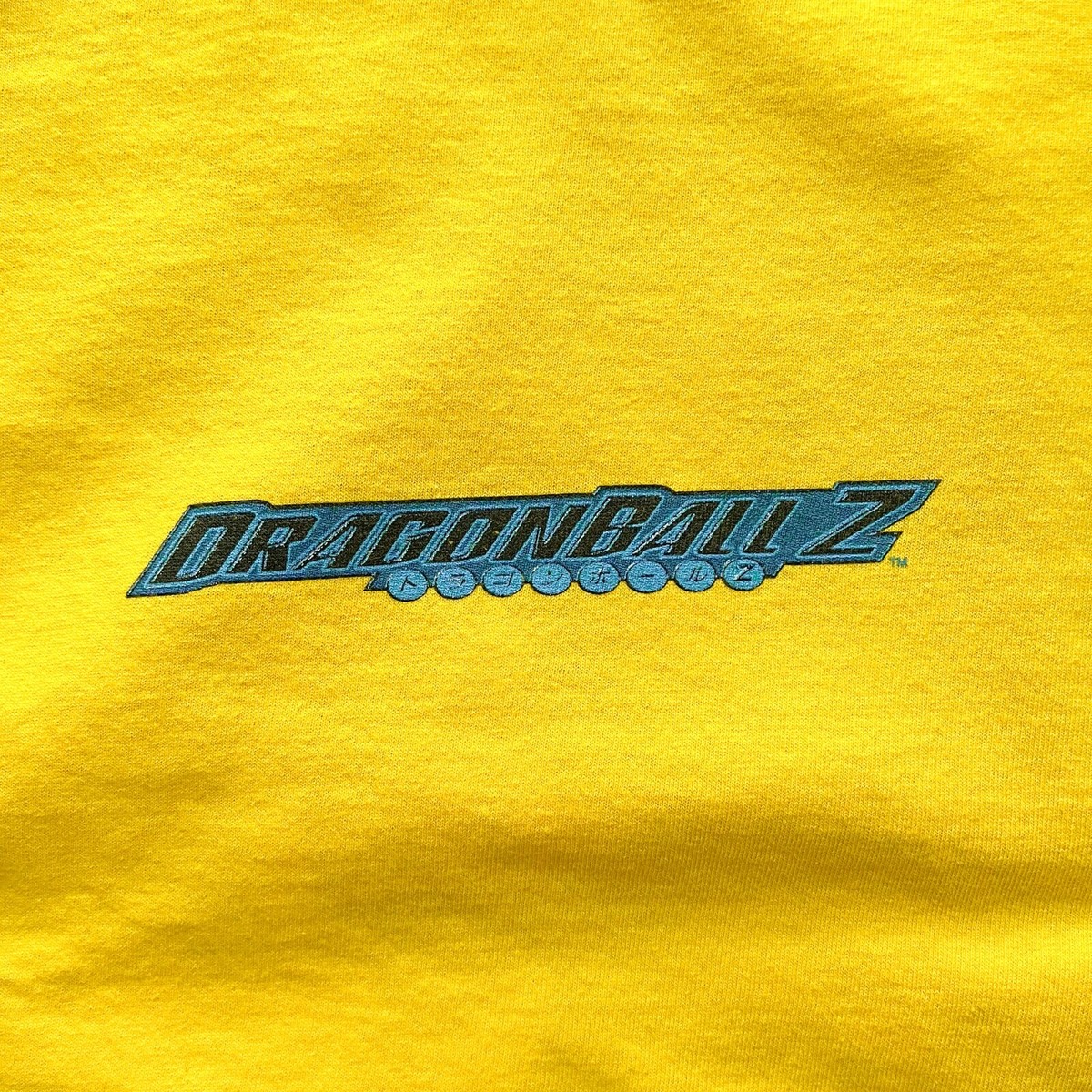 Vintage Dragon Ball Z 2000 Tee Shirt Yellow - Gogeta Super Saiyan 