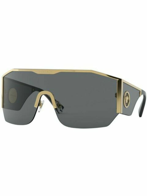 Occhiali da sole Versace Medusa Halo VE 2220 Gold/dark Grey 41/14/125 Uomo  | Acquisti Online su eBay