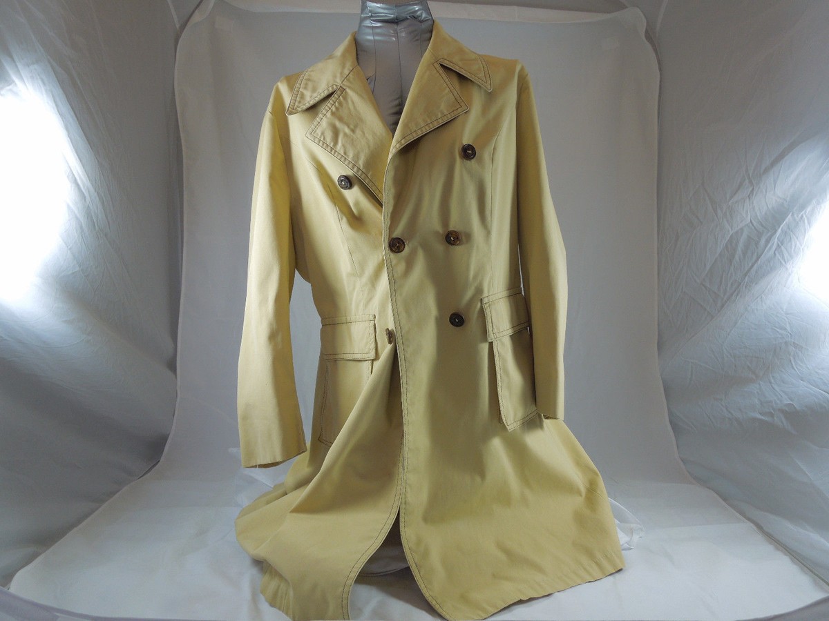 VINTAGE MOD FLEET STREET WOMANS RAINCOAT SIZE 16 TRENCH COAT MADE