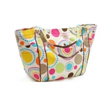 Thirty-one bags TOTE-ALLY AWESOME TOTE in Circle Spirals Pop
