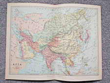 1875 Antique J Bartolomew Map of Asia