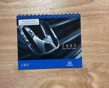 OEM HONDA 2003 CR-V CRV OWNERS QUICK START GUIDE SUPPLEMENT