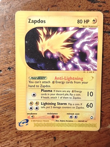 44/147 ZAPDOS Expedition Rare no holo - Pokémon Card 🌩️ - Foto 3 di 12