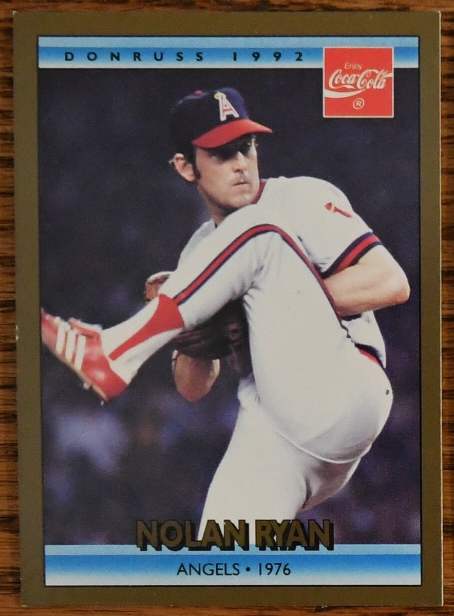 1992 Donruss Coke Ryan #10 Nolan Ryan 1976 CA California Angels  display picture 1
