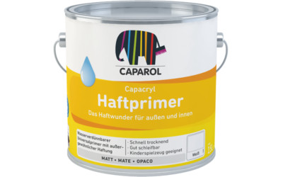 Caparol Capacryl Haftprimer Weiß 2,5 Liter Grundierung Primer Holz Zink Alu PVC