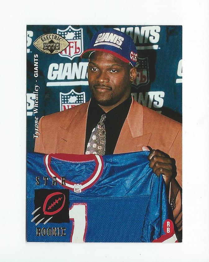 1995 Upper Deck Electric Gold #14 Tyrone Wheatley Rookie Giants