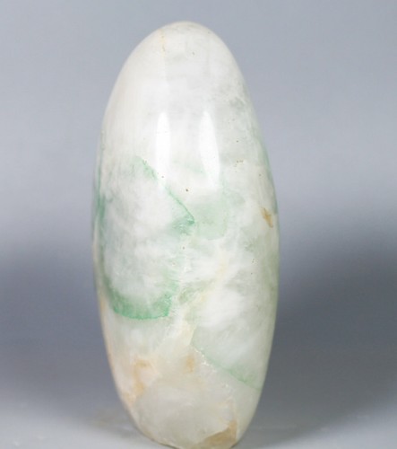 400g Natural Polished Green Ghost Quartz Crystal Palm Stone Reiki Healing - Picture 5 of 12