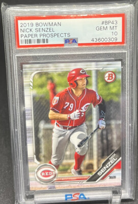 Nick Senzel BP-43 Paper Prospects Gem Mint PSA 10 Cincinnati Reds