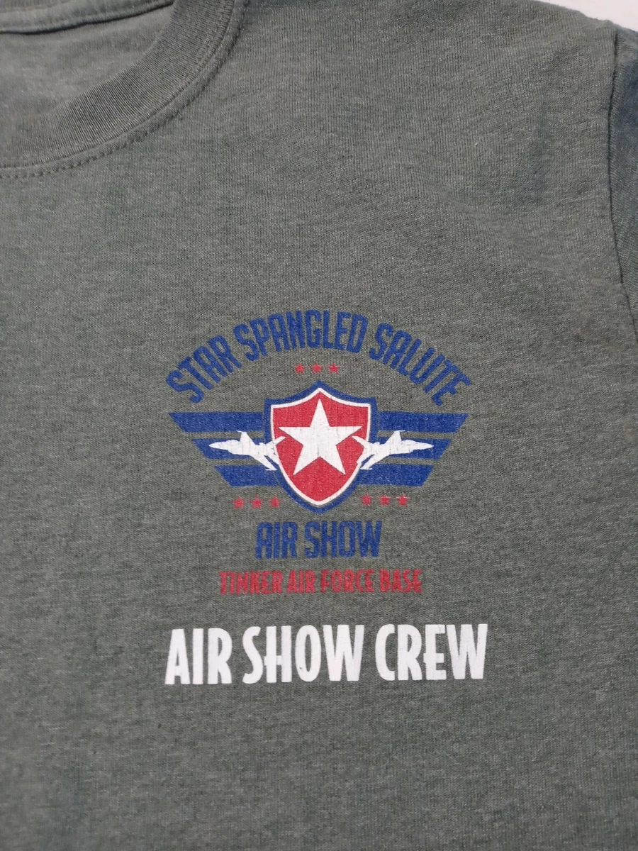 Star Spangled Salute Sir Show Tinker Air Force Base Mens T Shirt Size S Green