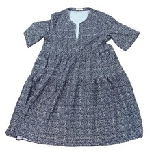 Misslook Womans Dress Size XXL Black And White V Neck 