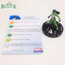 Heroclix Incredible Hulk set She-Hulk 003 Fast Forces figure w/card