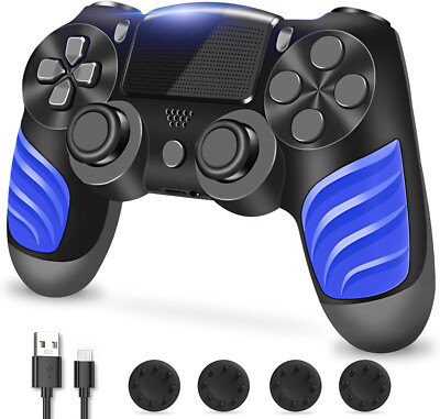 Roseason kompatibel mit Play4/Slim/Pro/PC, mit 1000mAh Akku für Play4 Controller