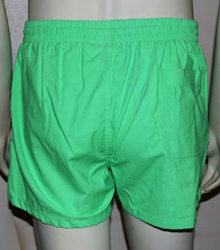 White Sierra vintage fluorescent green beach swim trunk shorts S 80's - Picture 2 of 4