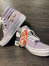 NWT vans sk8 hi Divine She Can Be Anything Lavender Purple Shoes Big Kid Sz 1