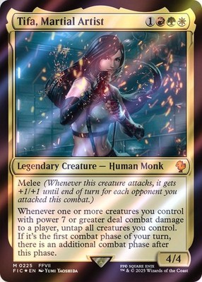 Tifa, Martial Artist SURGE FOIL - Commander Final Fantasy FIC 225 EN NM MTG