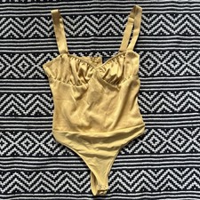 Danielle Bernstein Yellow Bodysuit Size 2