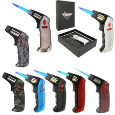Butane Torch Lighter Adjustable Jet Flame Windproof Refillable Torch Gun giftbox