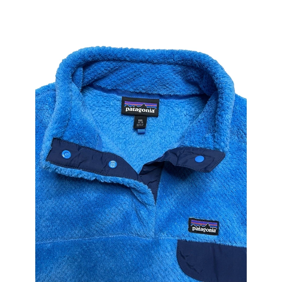 Pullover polar Patagonia Re-Tool Snap-T Coastal Urge azul juvenil talla XXL 16/18  Foto 4 de 4