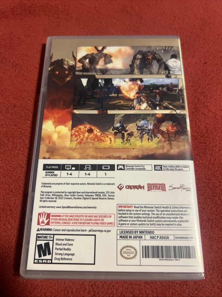 Serious Sam Collection Standard Edition - Nintendo Switch (US - Region Free) NEW - Image 2 of 2