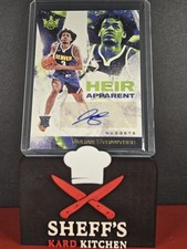 2023-24 Panini Court Kings - Julian Strawther - Heir Apparent LIME Auto /125