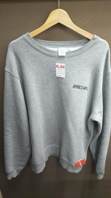 Avirex Gray Back Print Sweatshirt Men's Casual Outerwear