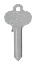 Hillman 85252 Brass Nickel RU-1 Universal Single Sided Blank Key (Pack of 10)