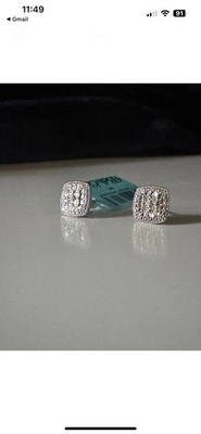 Diamant Sterling Silber Ohrstecker !! 1/10 CTW