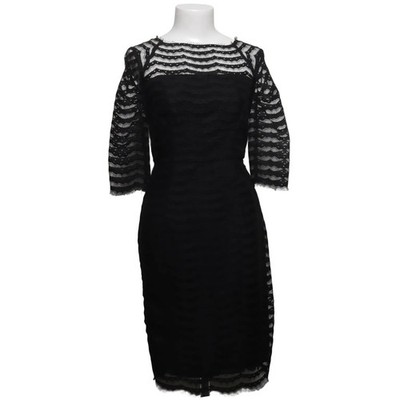 Milly, Kleid, Größe: 34, Schwarz, Polyester/Seide, Streifen, Spitze, Damen #B7v