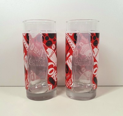 2er Set - Coca Cola - Relief-Gläser - ''Enjoy Coke''