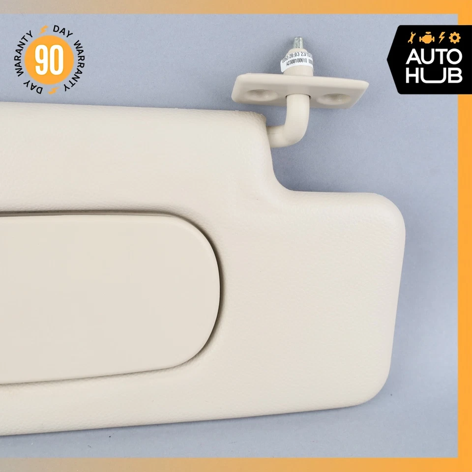 03-06 Mercedes R230 SL500 SL55 AMG lado derecho pasajero parasol parasol OEM Foto 3 de 4