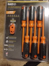 Klein Tools 85077INSR 7-in-1 Insulated Interchangeable Screwdriver Set  1000v