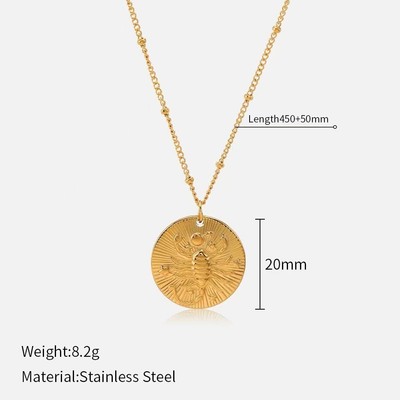 Goldkette mit zwölf Sternbildern Motiv für markante Mode Statements