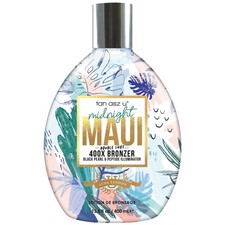 Tan Asz U Midnight Maui Tanning Lotion, Double Shot 400X Bronzer, Black Pearl 