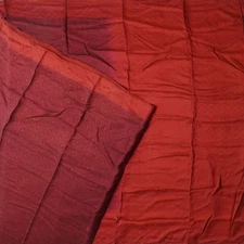 Namaste Vintage Red Sarees 100% Pure Silk Woven Indian Sari 5YD Craft Fabric
