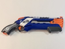 NERF N-Strike Elite Roughcut 2x4 Dart Blaster Blue Authentic Works Great