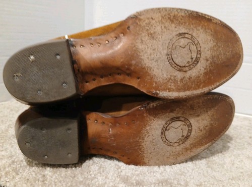 Big Bull Blau Leder Braun Wildleder Herren Bestickt Cowboystiefel Größe 13,5 - Bild 6 von 9