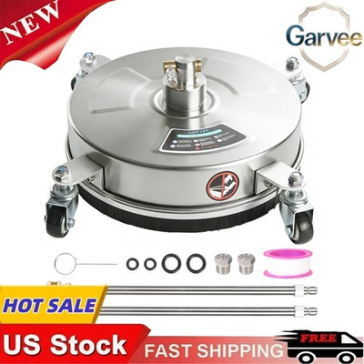 #ad Patio Driveway Sidewalk 14quot; Pressure Washer Surface Cleaner with 4 Wheels $49.00