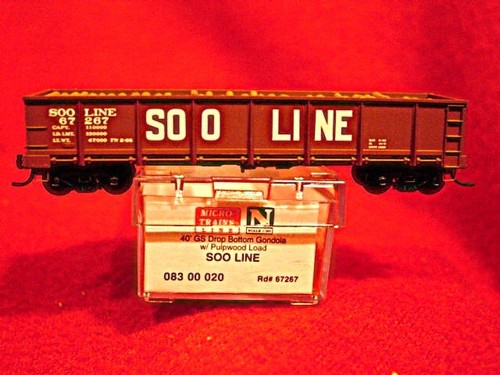 MTL 083020 SOO LINE con pulpa 40' fondo desplegable góndola #73818 'NUEVA' ESCALA N | Zustand: New