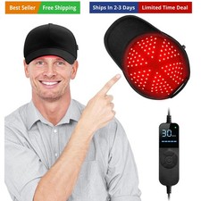 Laser Hair Growth Cap, Red Light Hat, Black