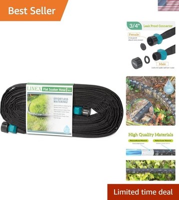 Soaker Hose 50ft: Heavy Duty, Kink-Resistant & Built to Last   Garden Essential