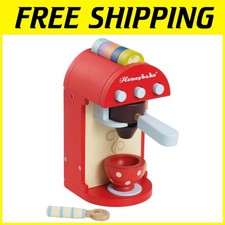 Children's Wooden Coffee Maker Play Set - Pretend Kitchen
