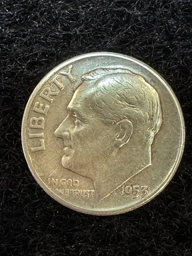 1953-P Roosevelt Dime 90% Silver Fine