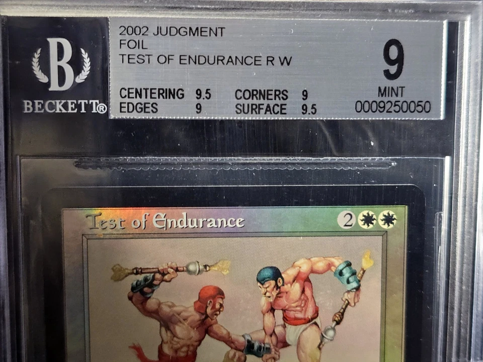 Test of Endurance 2002 Judgment Foil BGS 9 Mint MTG Rare – Subgrades 9.5/9.5/9/9 - Image 3 of 4