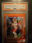 2024 Panini Donruss Optic - Patrick Mahomes II #94 Rocket Prizm PSA 9!  40/125