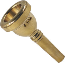 6 1/2AL Gold Plated Trombone Mouthpiece, Baritone and Euphonium Mouthpiece, Idea