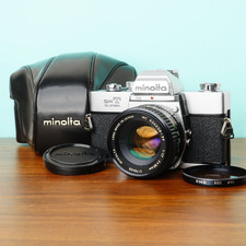 Minolta SRT Super 35mm Film Camera MC Rokkor-PF 50mm f1.7 Tested Japan