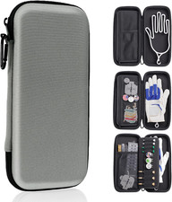 Golf Glove Holder Case for Accessories with Removable Glove Shaper Portable Golf